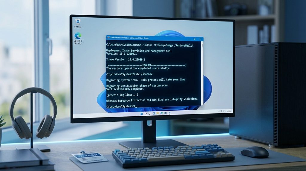 Windows 11 SFC and DISM system repair process